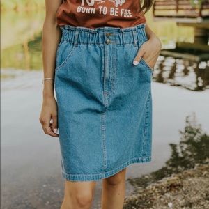 Roolee Denim Skirt NWT